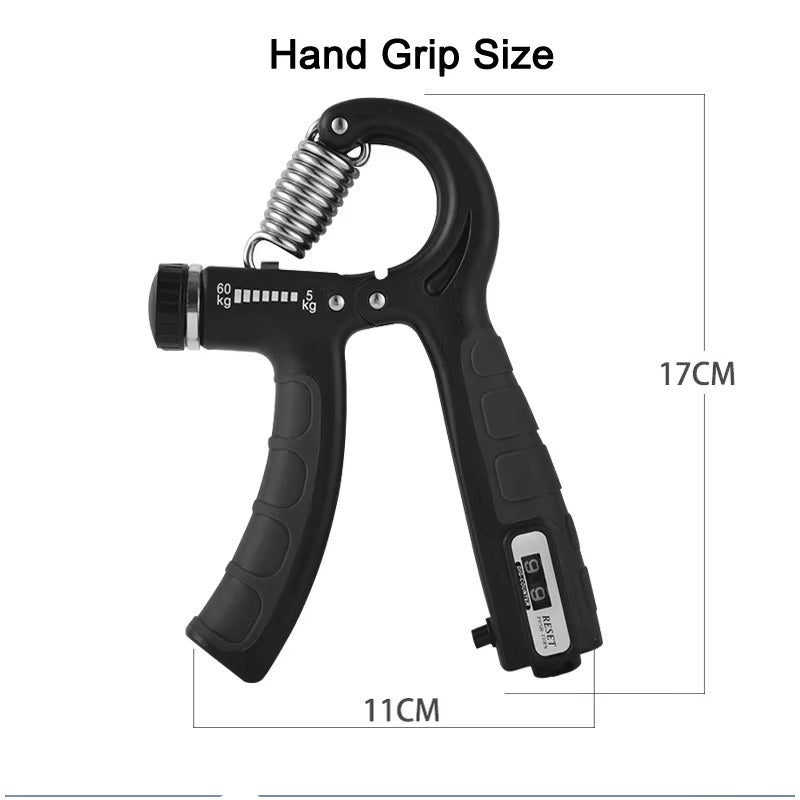 Adjustable Hand Gripper with Counter – 60kg Strength Trainer