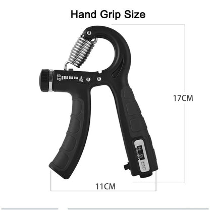 Adjustable Hand Gripper with Counter – 60kg Strength Trainer