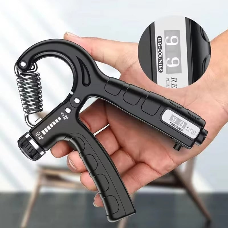 Adjustable Hand Gripper with Counter – 60kg Strength Trainer