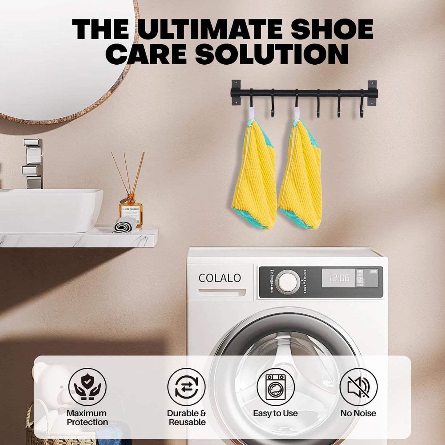 Shoe Washing Bag for Machine - Reusable & Durable