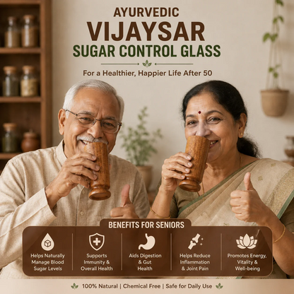 Ayurvedic Vijaysar Wood Sugar Control Glass