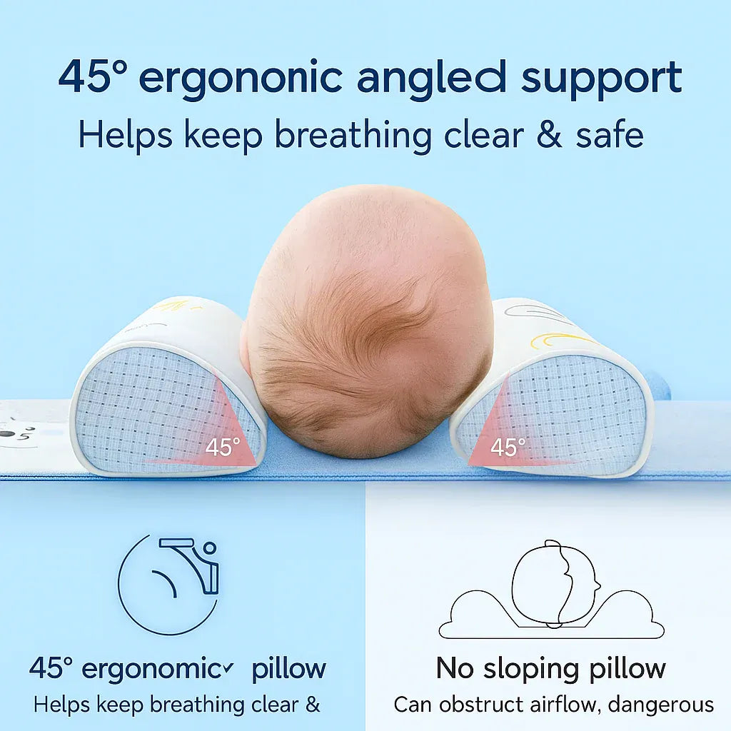 Baby Shaping Head Support Pillow - Assorted Colour